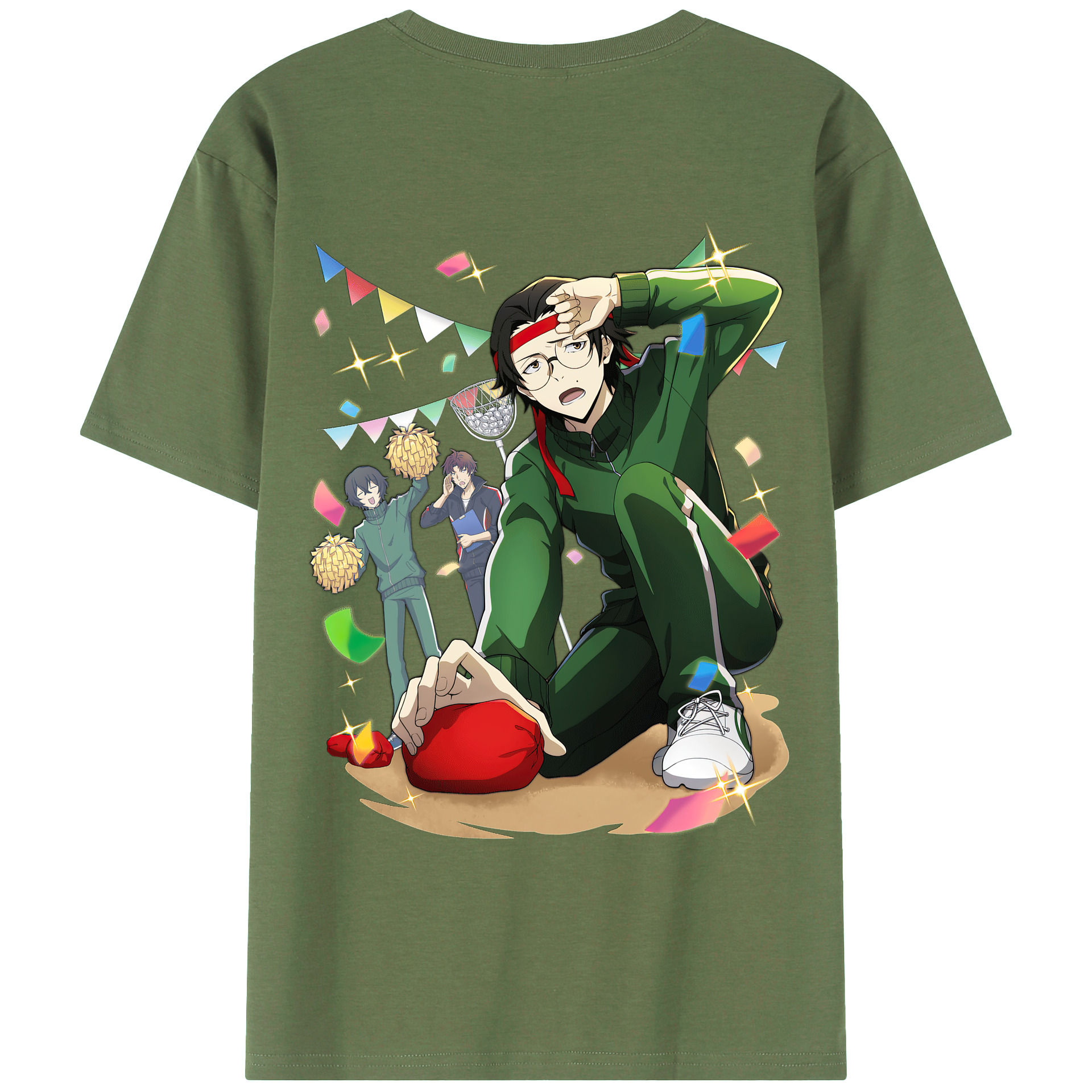 （画像用） 文豪ストレイドッグス Bungo Stray Dogs 綿100％ メンズ半袖Tシャツ（バックプリント） 通気性